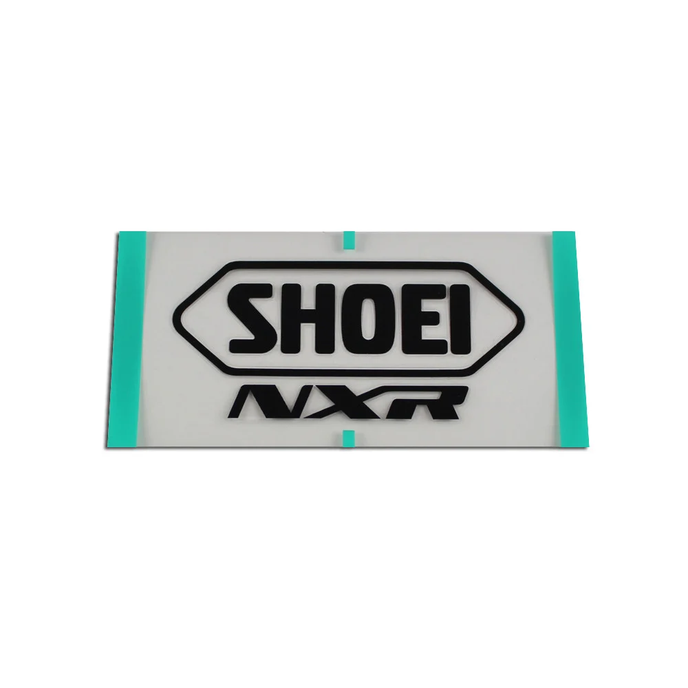 RECAMBIO SHOEI LOGO POSTERIOR NXR NEGRO MATE -