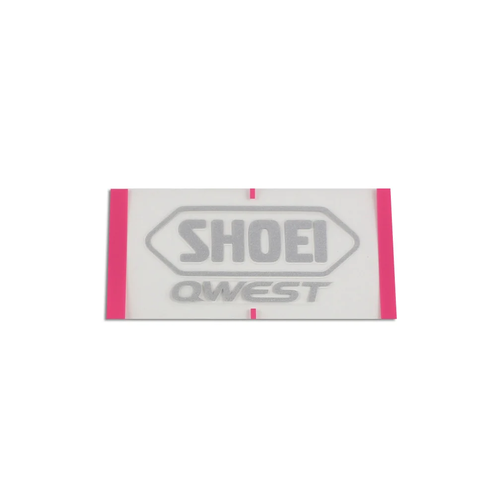 RECAMBIO SHOEI LOGO POSTERIOR QWEST GRIS PLATA -