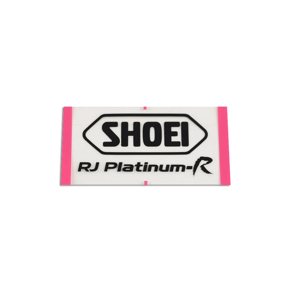 RECAMBIO SHOEI LOGO POSTERIOR RJ PLATINUM-R NEGRO -
