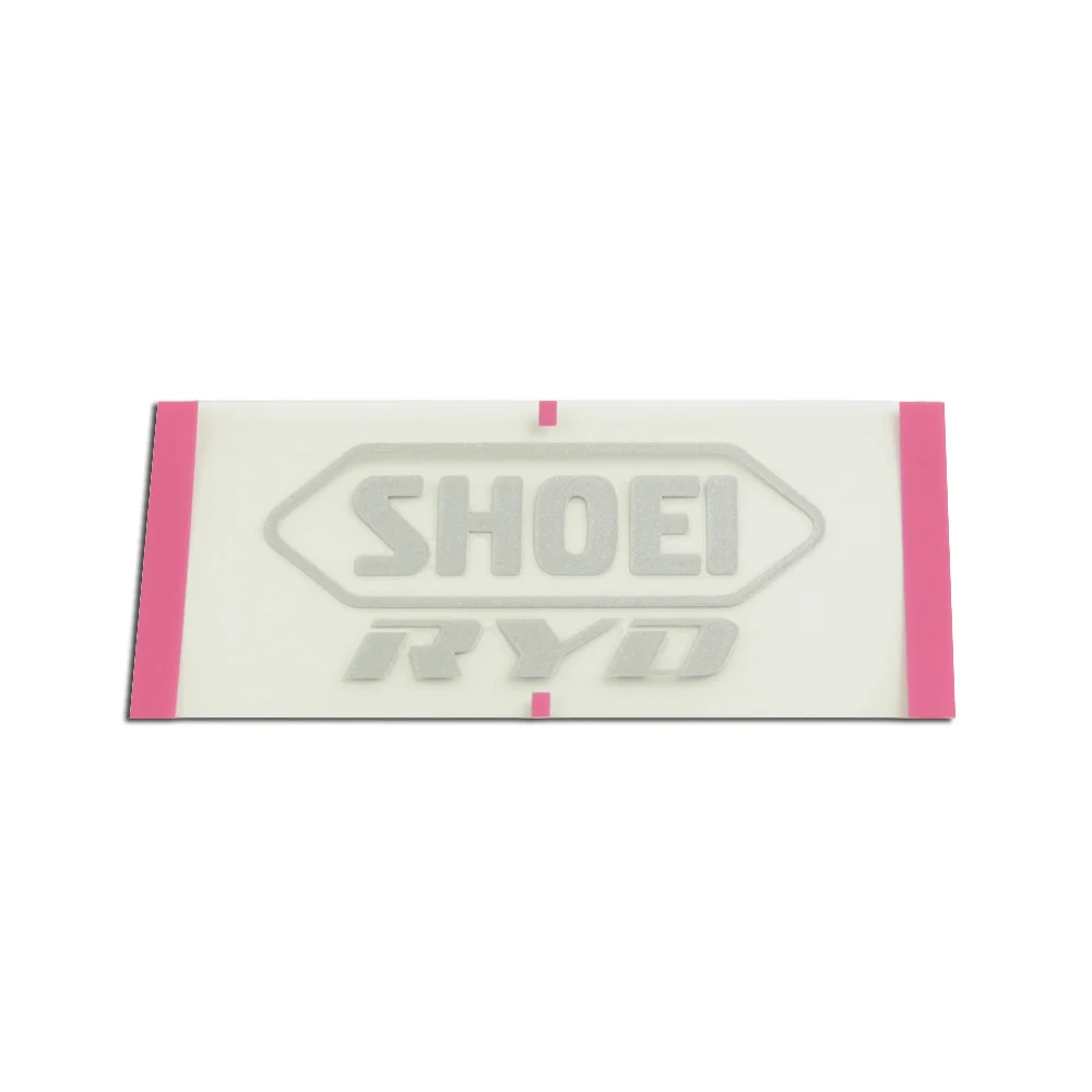 RECAMBIO SHOEI LOGO POSTERIOR RYD GRIS PLATA -