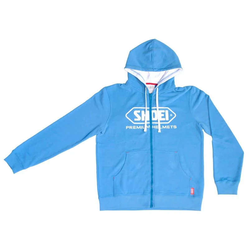 SUDADERA SHOEI CON CAPUCHA AZUL -
