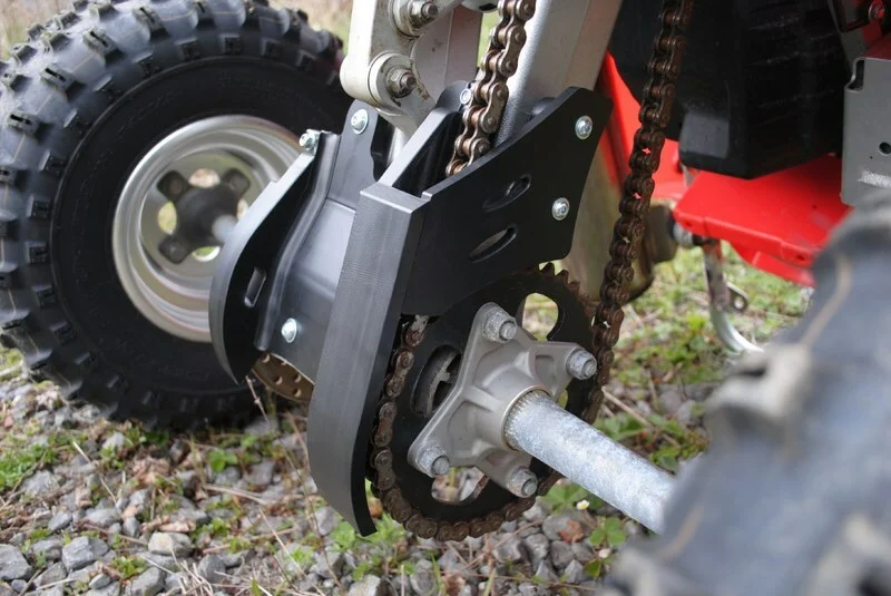 Protector trasero de cárter AXP 6 mm negro Honda TRX450R Protector trasero de cárter AXP 6 mm negro Honda TRX450R -