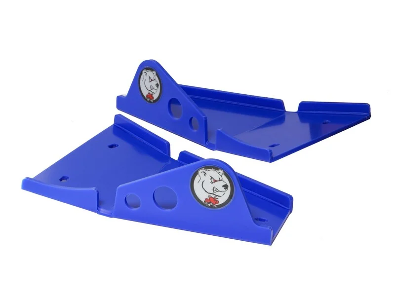 Protectores de triángulos delanteros AXP - PEHD 6 mm - azul -