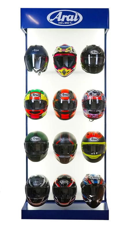 Expositor de cascos ARAI - 12 cascos -